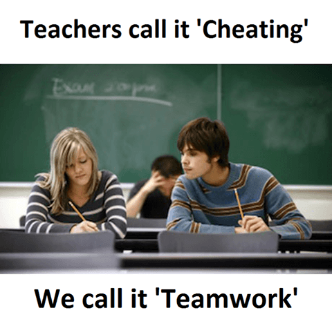 Does "Team Work" Also Apply In Exam?